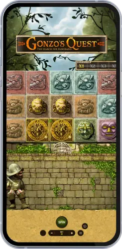 Gonzo’s Quest slot met actieve multiplier tijdens Avalanche